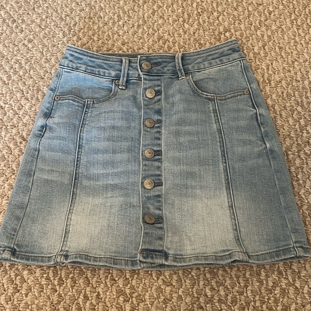 American eagle super stretch denim skirt